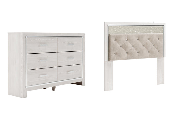 ASHLEY FURNITURE PKG009466 Queen Panel Headboard With Dresser