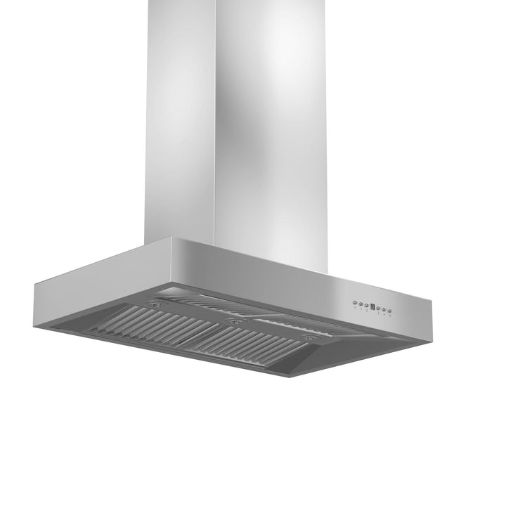 ZLINE KITCHEN AND BATH KECOMIRD36 ZLINE Ducted Remote Blower Island Mount Range Hood in Stainless Steel Size: 36 Inch, CFM: 700