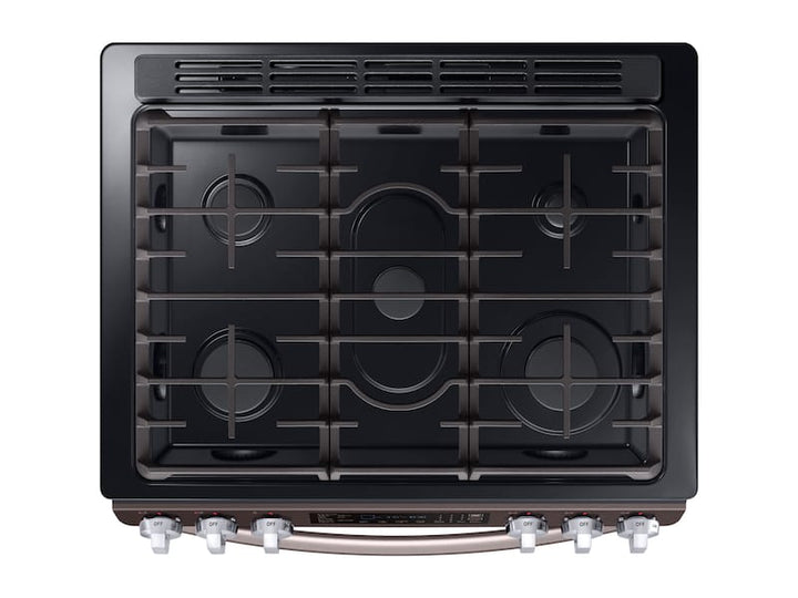 SAMSUNG NX58R9421ST 5.8 cu. ft. Slide-in Gas Range with Convection in Tuscan Stainless Steel