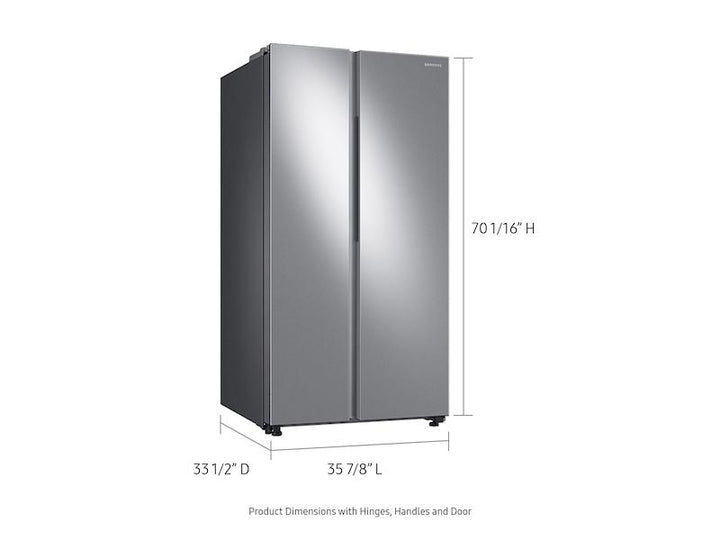 SAMSUNG RS28A500ASR 28 cu. ft. Smart Side-by-Side Refrigerator in Stainless Steel