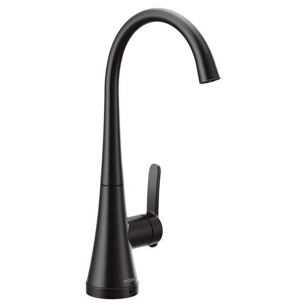 MOEN S5535BL Matte black one-handle high arc beverage faucet