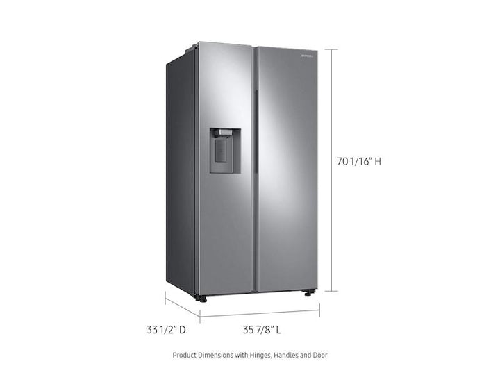 SAMSUNG RS27T5200SR 27.4 cu. ft. Large Capacity Side-by-Side Refrigerator in Stainless Steel