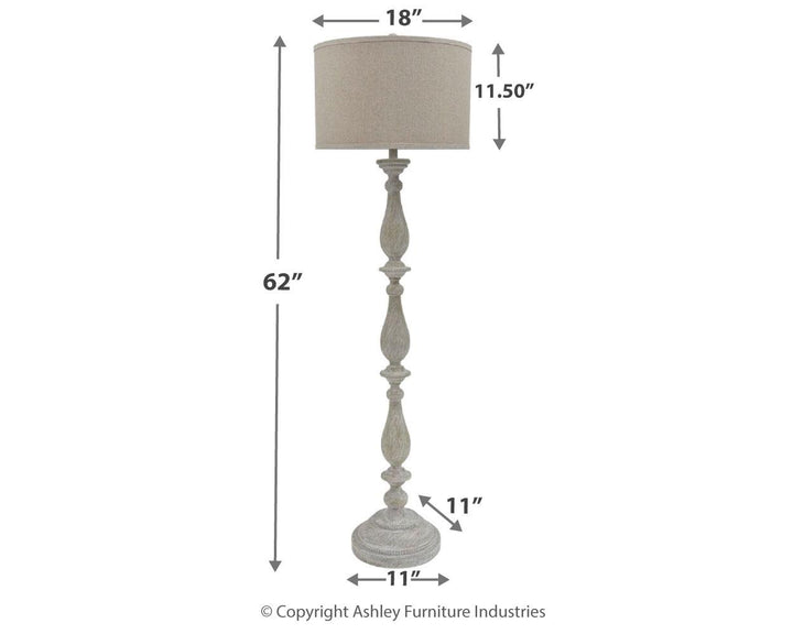 ASHLEY FURNITURE PKG012228 3-piece Floor Lamp With 2 Table Lamps Set