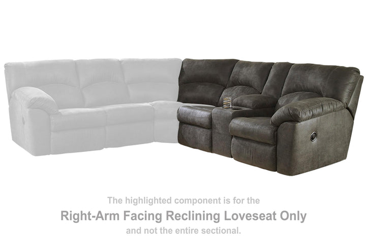 ASHLEY FURNITURE 2780149 Tambo Right-arm Facing Reclining Loveseat