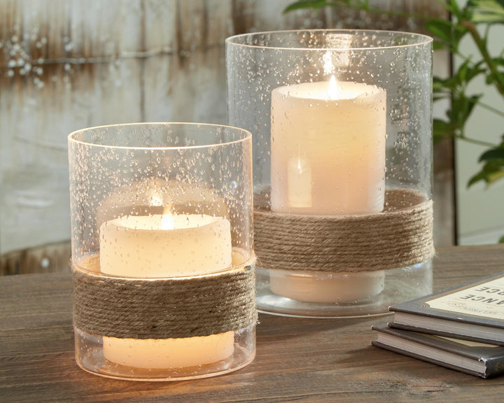 ASHLEY FURNITURE A2000456 Eudocia Candle Holder set of 2