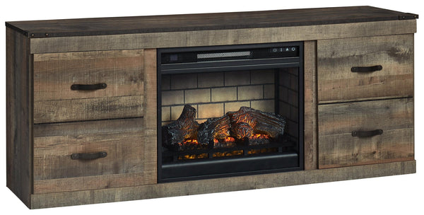 ASHLEY FURNITURE EW0446W8 Trinell TV Stand With Electric Fireplace