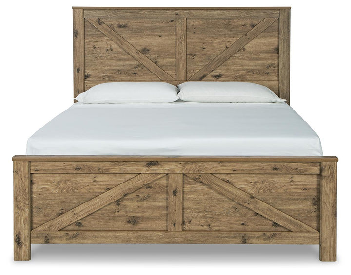 ASHLEY FURNITURE B2119B7 Shurlee King Crossbuck Panel Bed