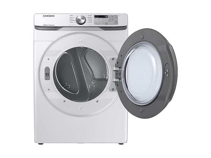 SAMSUNG DVE45R6100W 7.5 cu. ft. Electric Dryer with Steam Sanitize+ in White