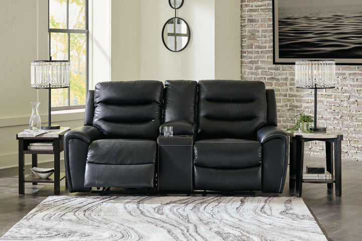 ASHLEY FURNITURE 6110518 Warlin Power Reclining Loveseat With Console