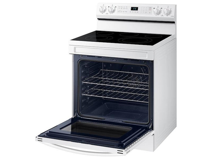 SAMSUNG NE63A6511SW 6.3 cu. ft. Smart Freestanding Electric Range with No-Preheat Air Fry & Convection in White