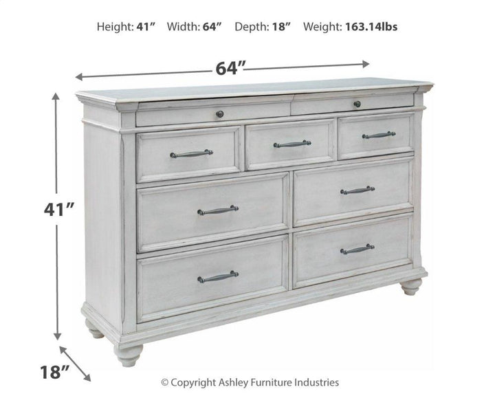 ASHLEY FURNITURE PKG007949 King Panel Bed With Storage With Dresser