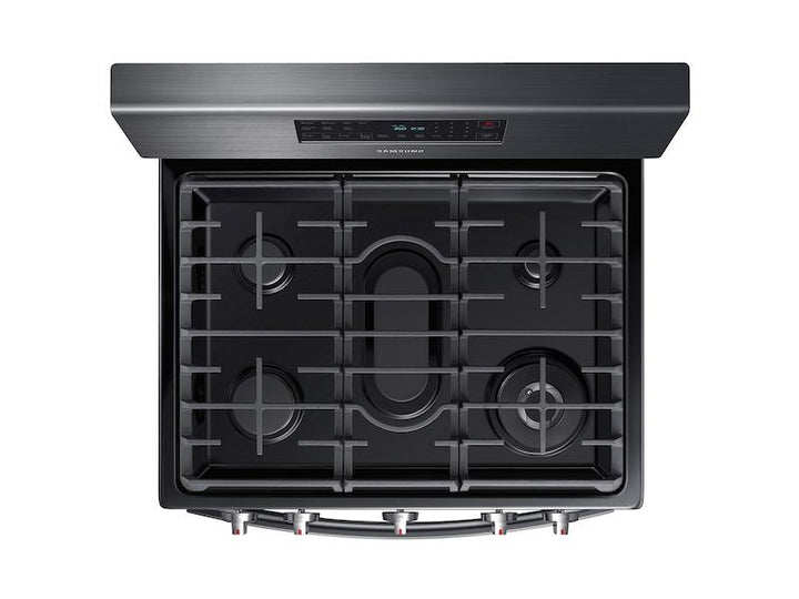 SAMSUNG NX58T7511SG 5.8 cu. ft. Freestanding Gas Range with Air Fry and Convection in Black Stainless Steel