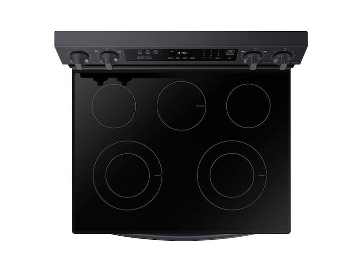 SAMSUNG NE63A6311SG 6.3 cu. ft. Smart Freestanding Electric Range with Rapid Boil TM & Self Clean in Black Stainless Steel