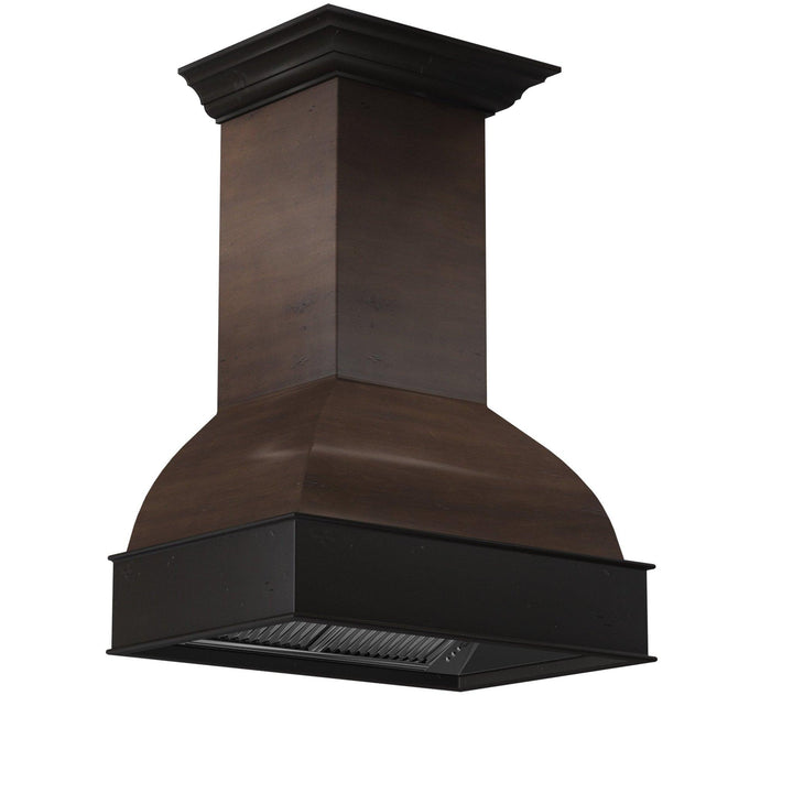 ZLINE KITCHEN AND BATH 369AW36 ZLINE 36" Wooden Wall Mount Range Hood in Antigua and Walnut - Includes Motor Size: 36 inch