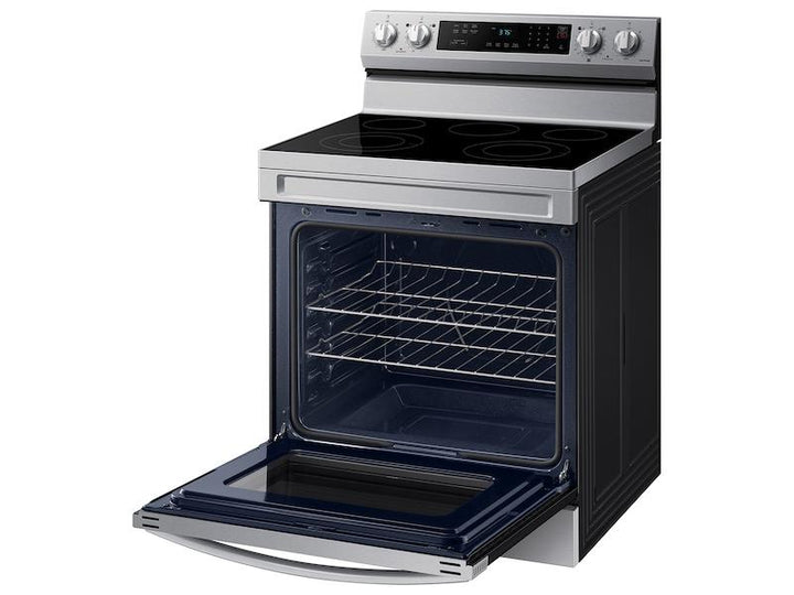 SAMSUNG NE63A6311SS 6.3 cu. ft. Smart Freestanding Electric Range with Rapid Boil TM & Self Clean in Stainless Steel