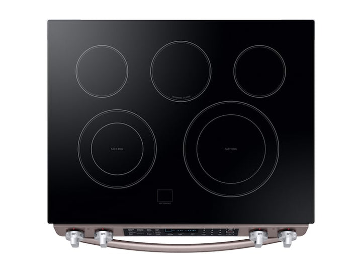 SAMSUNG NE58R9431ST 5.8 cu. ft. Slide-In Electric Range in Tuscan Stainless Steel