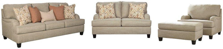 ASHLEY FURNITURE PKG001092 Sofa, Loveseat, Chair and Ottoman