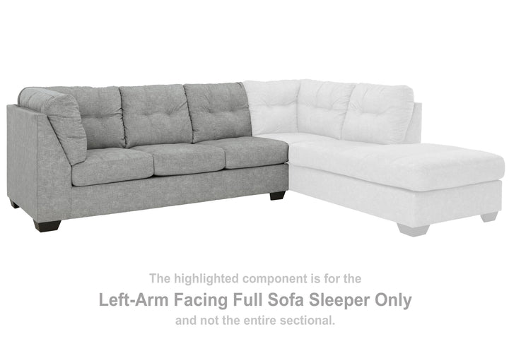 ASHLEY FURNITURE 8080410 Falkirk Left-arm Facing Full Sofa Sleeper