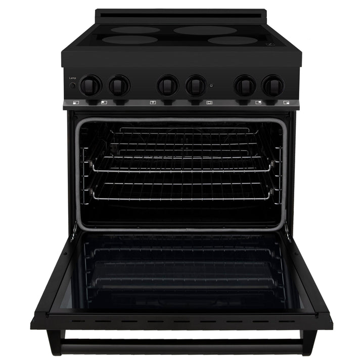 ZLINE KITCHEN AND BATH RAINDBS30 ZLINE Induction Range with a 4 Element Stove and Electric Oven in Black Stainless Steel Size: 30 Inch