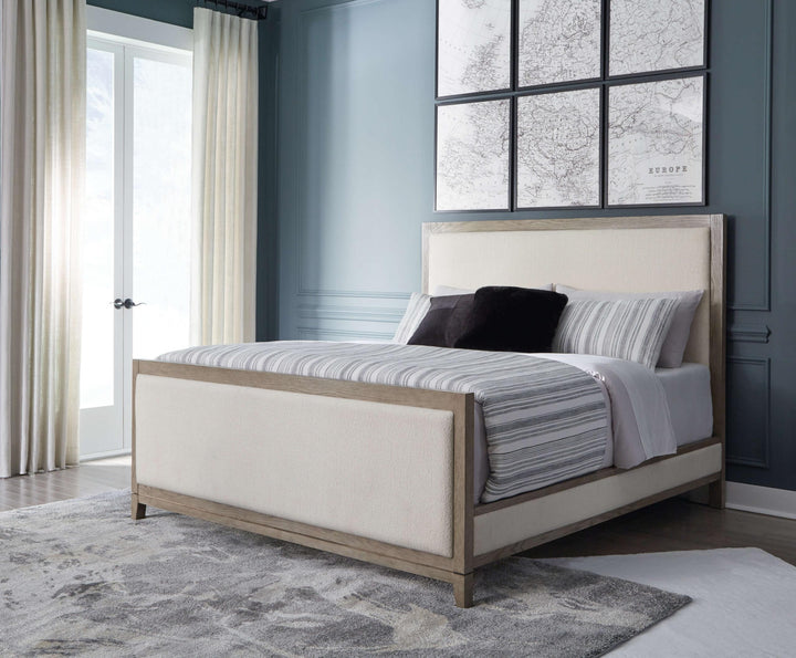 ASHLEY FURNITURE B983B2 Chrestner Queen Upholstered Panel Bed