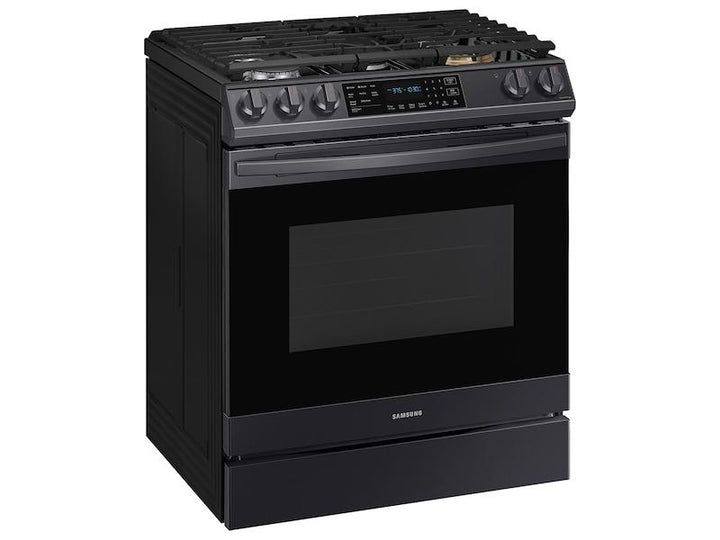 SAMSUNG NX60T8511SG 6.0 cu ft. Smart Slide-in Gas Range with Air Fry in Black Stainless Steel