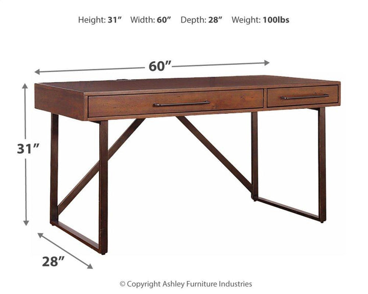 ASHLEY FURNITURE PKG008064 Home Office Desk With Chair