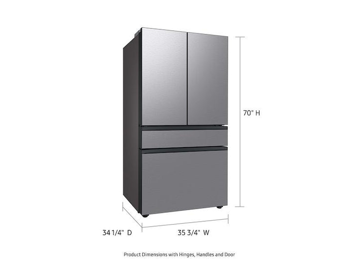 SAMSUNG RF29BB8200QLAA Bespoke 4-Door French Door Refrigerator 29 cu. ft. with AutoFill Water Pitcher in Stainless Steel