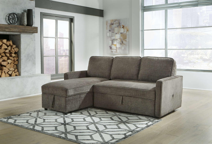 ASHLEY FURNITURE 26505S1 Kerle 2-piece Sectional With Pop Up Bed