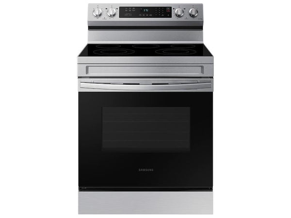 SAMSUNG NE63A6311SS 6.3 cu. ft. Smart Freestanding Electric Range with Rapid Boil TM & Self Clean in Stainless Steel