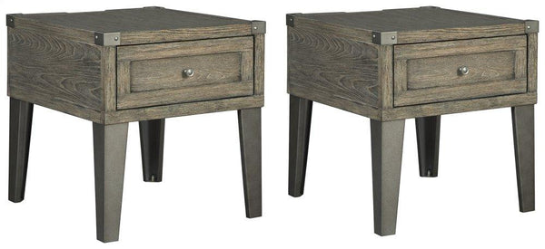 ASHLEY FURNITURE PKG008518 2 End Tables