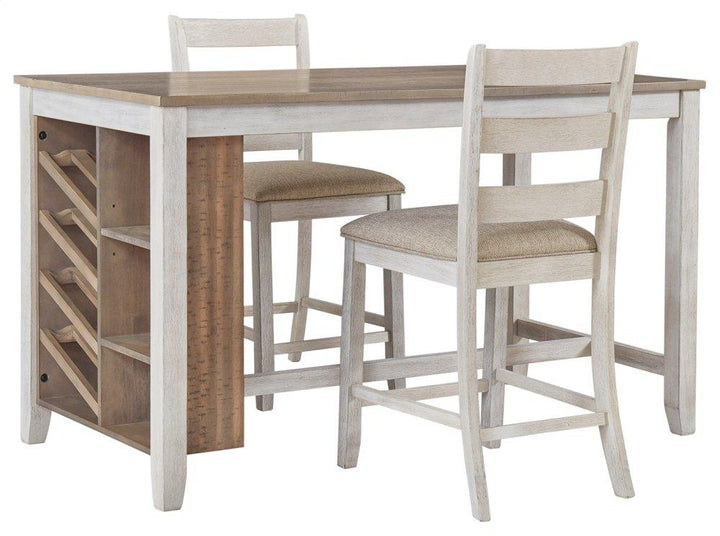 ASHLEY FURNITURE PKG000544 Counter Height Dining Table and 2 Barstools