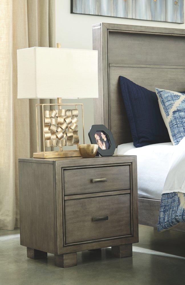 ASHLEY FURNITURE PKG005725 Queen Bookcase Bed With Mirrored Dresser, Chest and 2 Nightstands