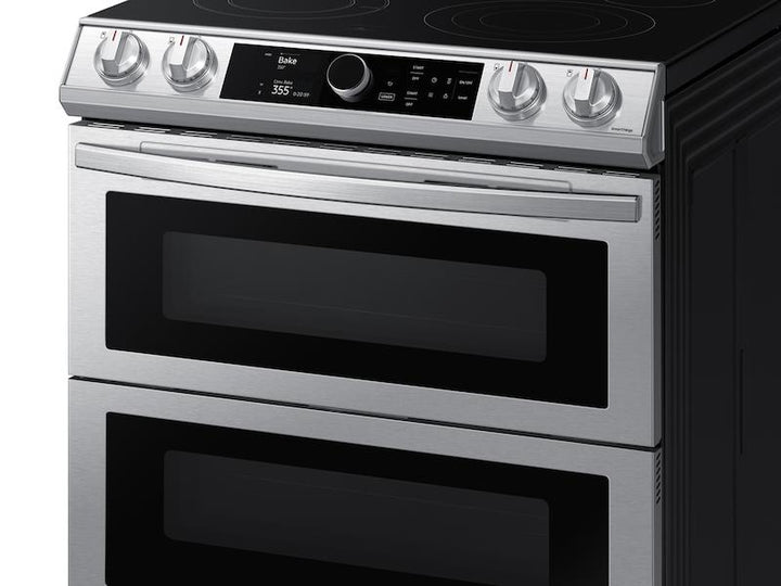 SAMSUNG NE63T8751SS 6.3 cu ft. Smart Slide-in Electric Range with Smart Dial, Air Fry, & Flex Duo TM in Stainless Steel