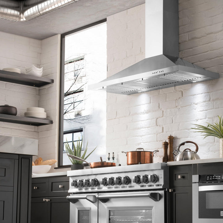 ZLINE KITCHEN AND BATH KB24 ZLINE Convertible Vent Wall Mount Range Hood in Stainless Steel Size: 24 Inch