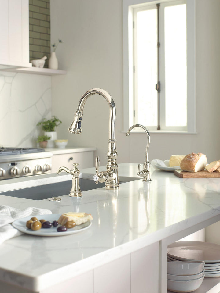 MOEN S5510NL Sip Traditional Polished nickel one-handle high arc beverage faucet