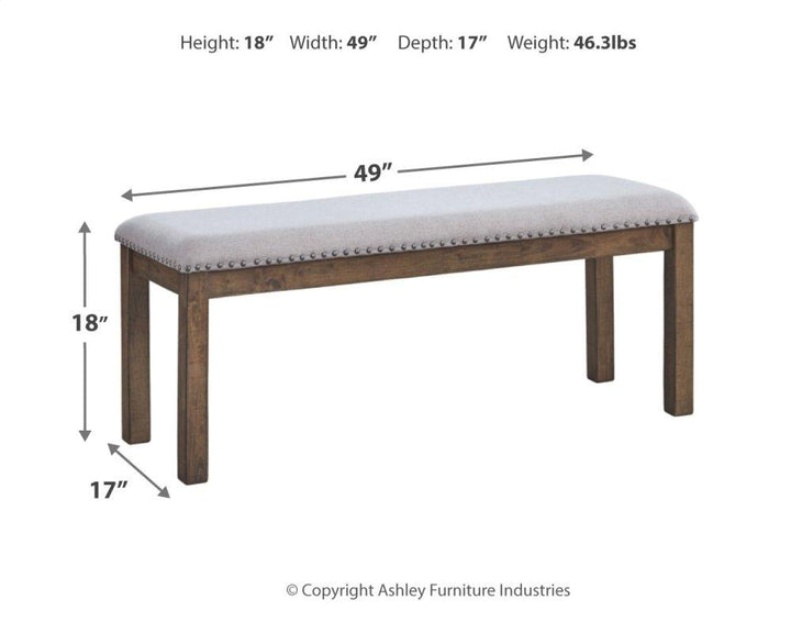 ASHLEY FURNITURE PKG000406 Dining Table and 4 Chairs and Bench