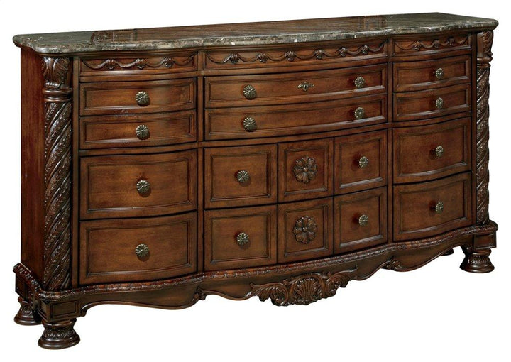 ASHLEY FURNITURE PKG005762 California King Panel Bed With Dresser