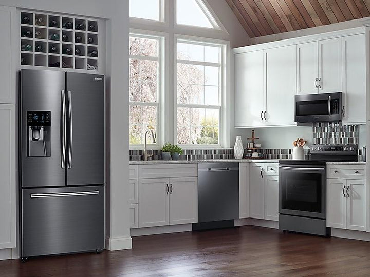 SAMSUNG NE59N6650SG 5.9 cu. ft. Freestanding Electric Range with True Convection & Steam Assist in Black Stainless Steel