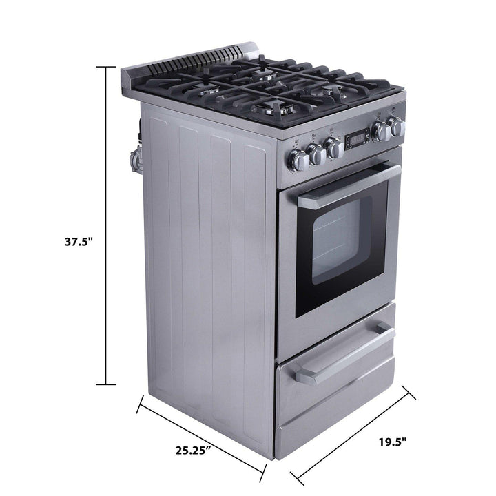 AVANTI DGR20P3S 20" ELITE Series Gas Range