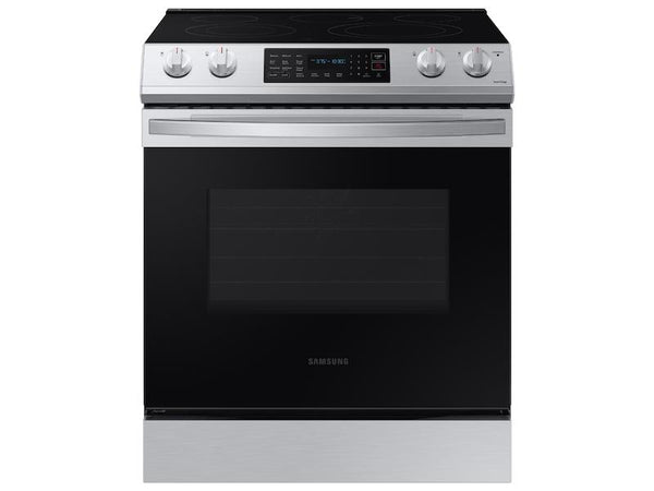 SAMSUNG NE63T8311SS 6.3 cu. ft. Smart Slide-in Electric Range with Convection in Stainless Steel