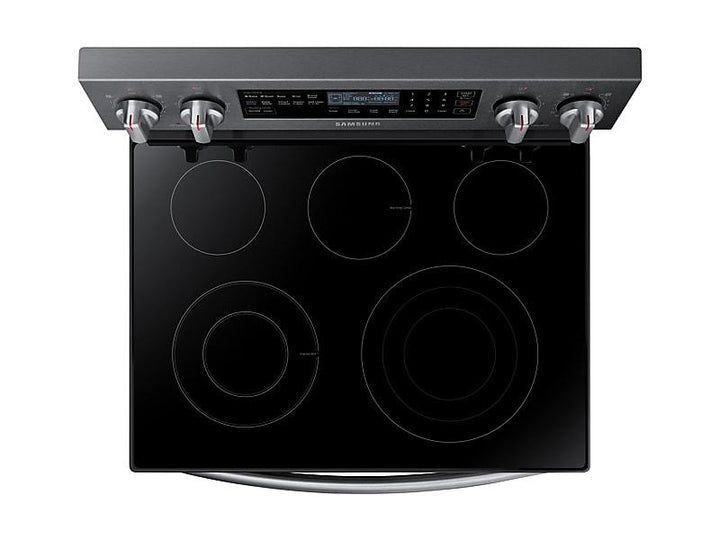 SAMSUNG NE59N6650SG 5.9 cu. ft. Freestanding Electric Range with True Convection & Steam Assist in Black Stainless Steel