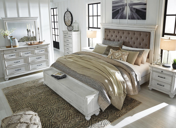 ASHLEY FURNITURE PKG007938 Queen Panel Bed With Storage With Dresser