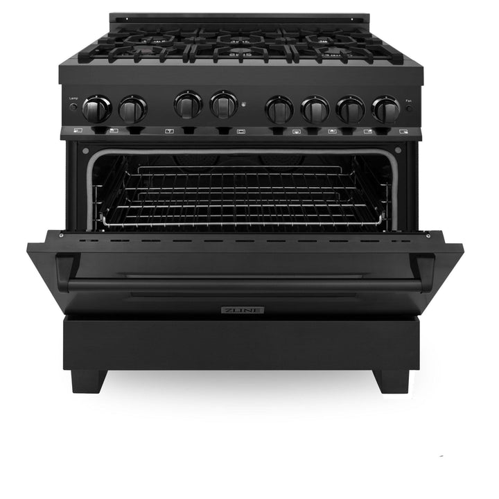 ZLINE KITCHEN AND BATH RGB30 ZLINE 30" 4.0 cu. ft. Range with Gas Stove and Gas Oven in Black Stainless Steel Color: Black Stainless Steel