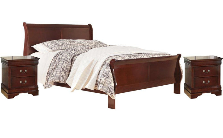 ASHLEY FURNITURE PKG000506 Queen Sleigh Bed With 2 Nightstands