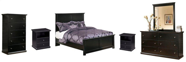 ASHLEY FURNITURE PKG002714 Full Panel Bed With Mirrored Dresser, Chest and 2 Nightstands