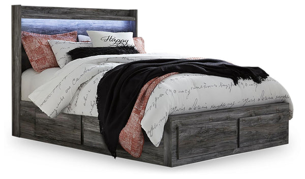 ASHLEY FURNITURE B221B13 Baystorm Queen Panel Bed With 4 Storage Drawers