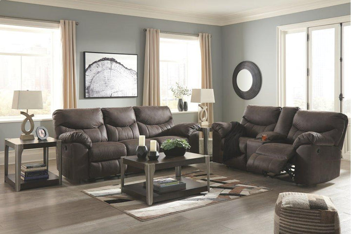 ASHLEY FURNITURE 3380396 Boxberg Power Reclining Loveseat With Console