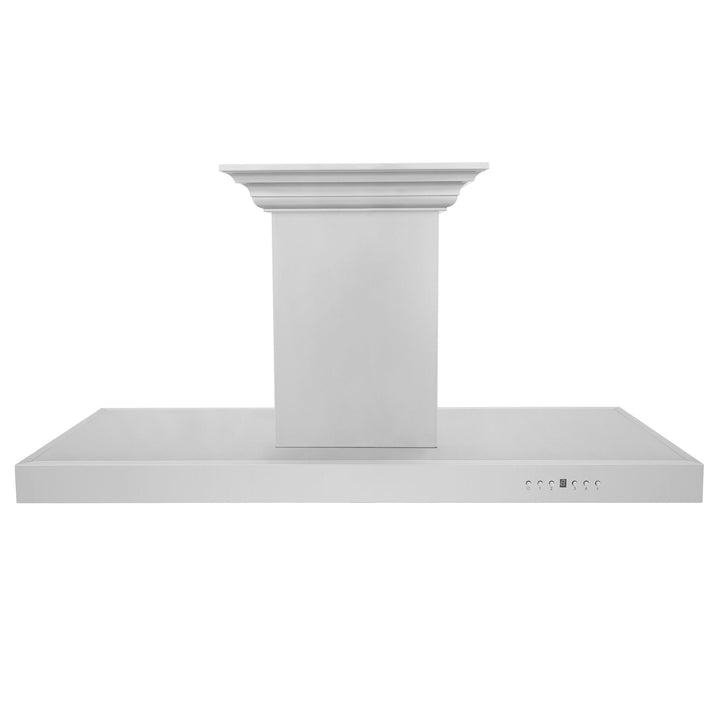 ZLINE KITCHEN AND BATH KE2ICRNBT30 Island Mount Range Hood in Stainless Steel with Built-in ZLINE CrownSound TM Bluetooth Speakers Size: 30 Inch