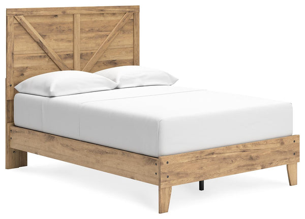 ASHLEY FURNITURE EB2712B2 Larstin Full Crossbuck Panel Platform Bed