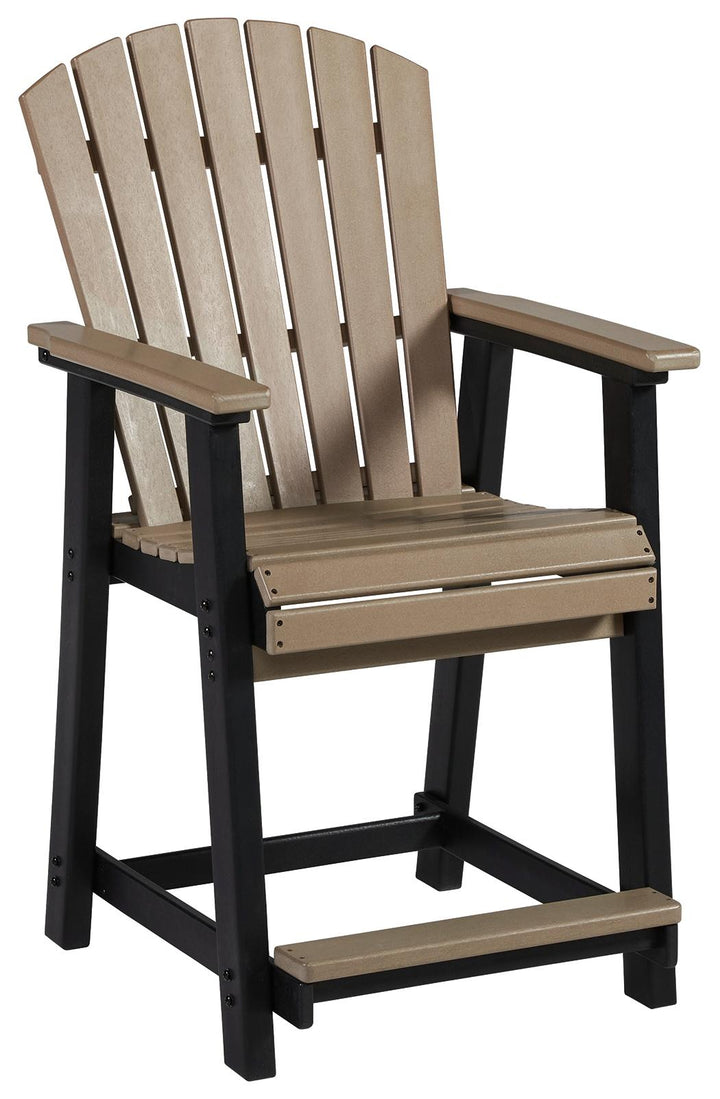ASHLEY FURNITURE PKG014563 Outdoor Counter Height Dining Table and 2 Barstools